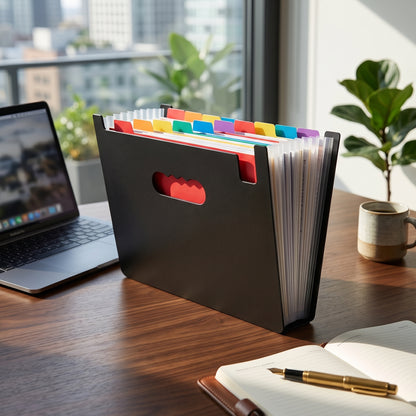 A4 Accordion File Organizer