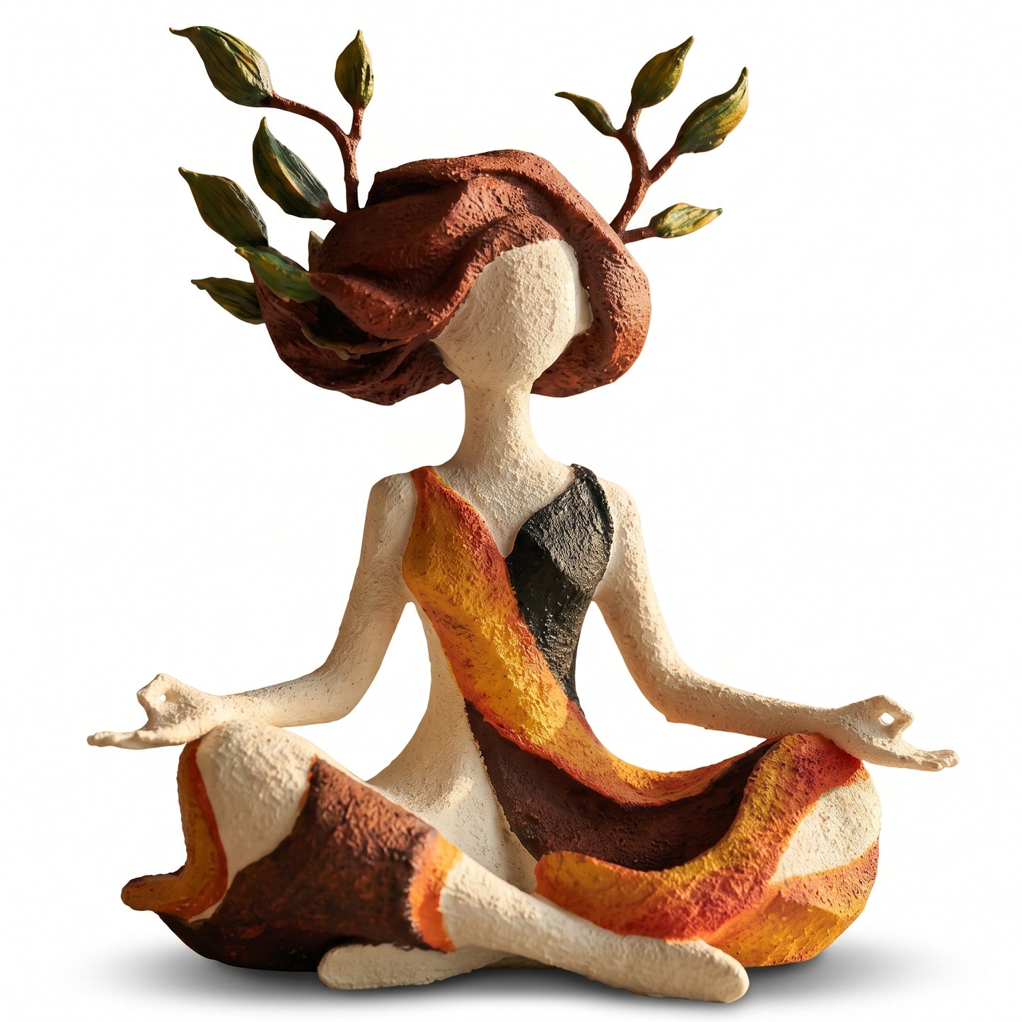 Meditation Girl Decorative Figurine