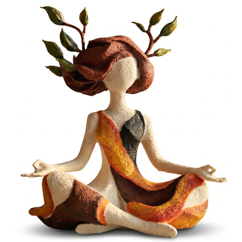 Meditation Girl Decorative Figurine