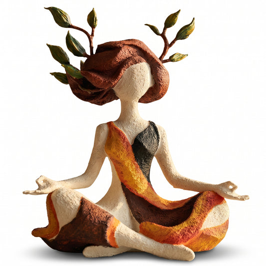 Meditation Girl Decorative Figurine