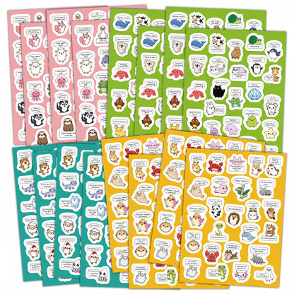 Animal Encouragement Reward Sticker Set