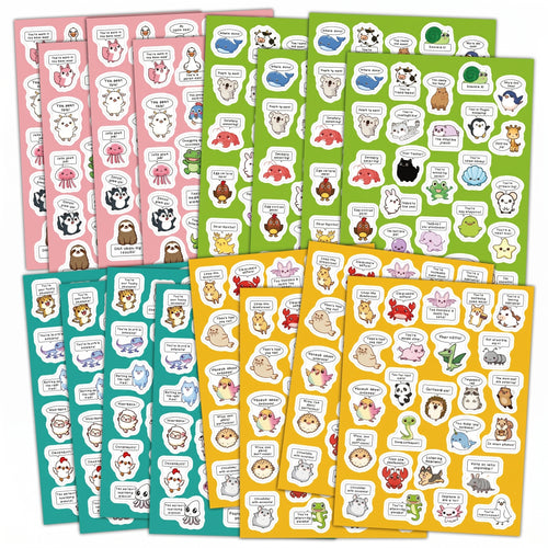 Animal Encouragement Reward Sticker Set