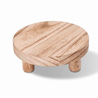 Round Wooden Display Stand