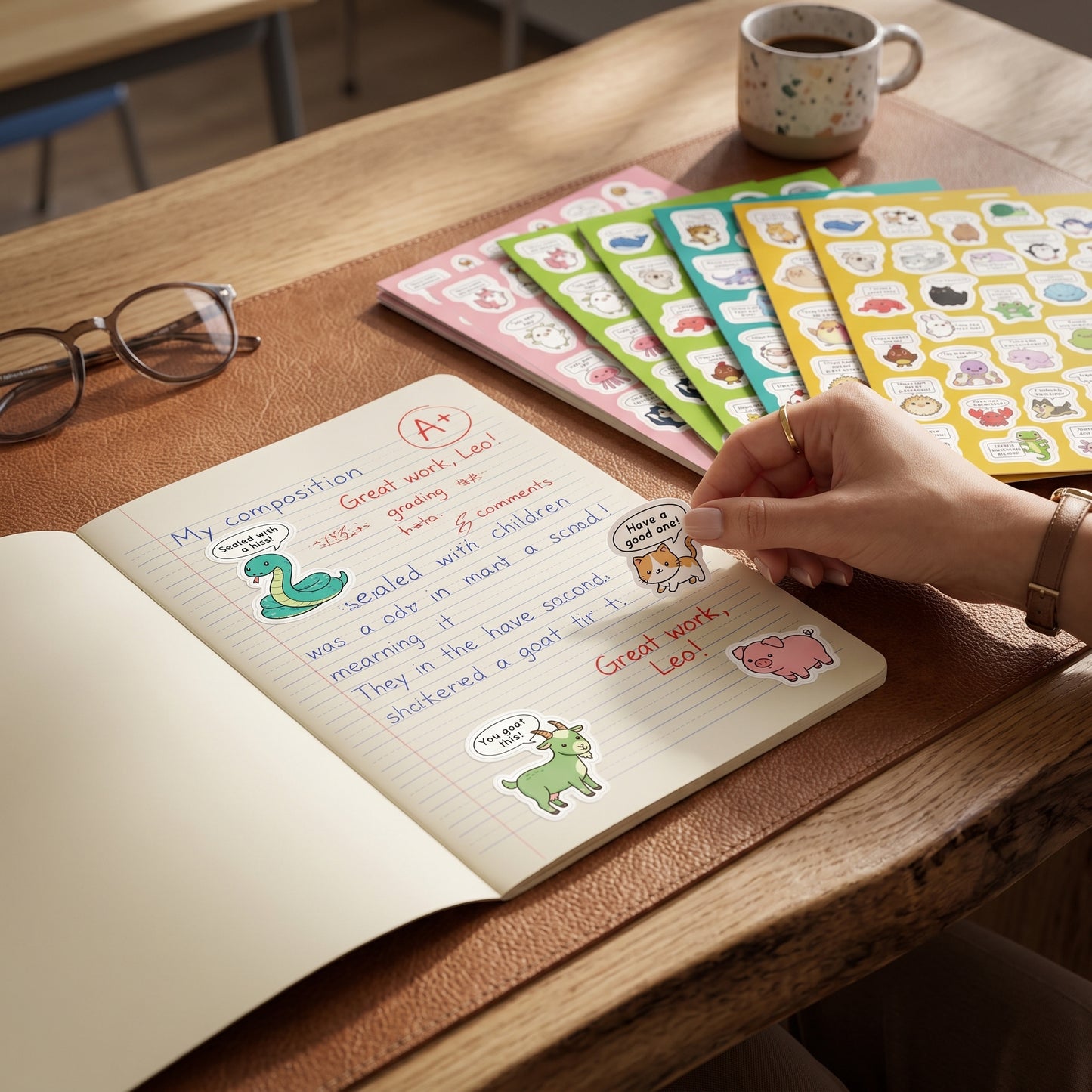 Animal Encouragement Reward Sticker Set