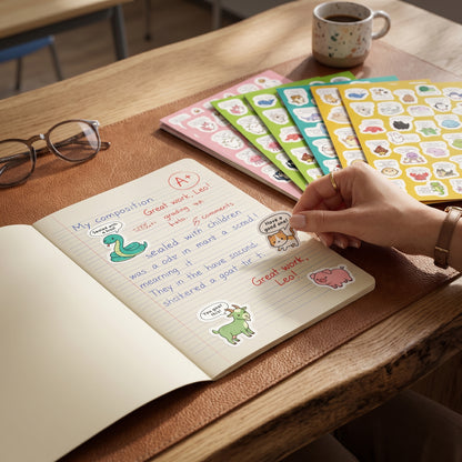 Animal Encouragement Reward Sticker Set