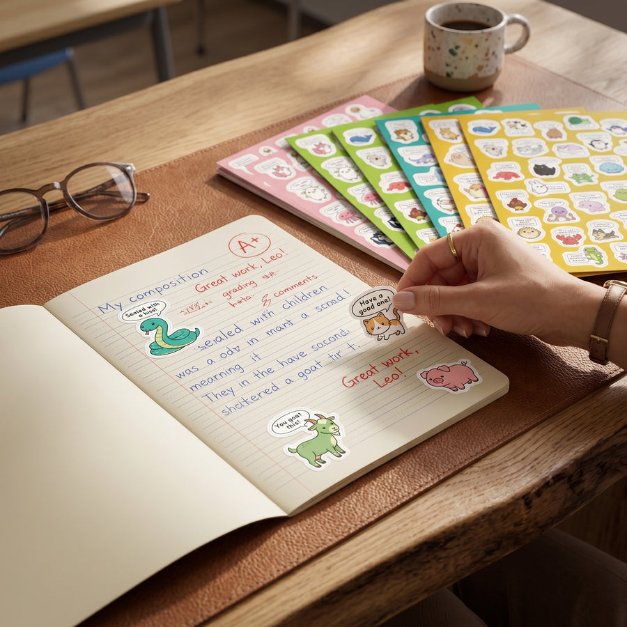 Sticker journal scene