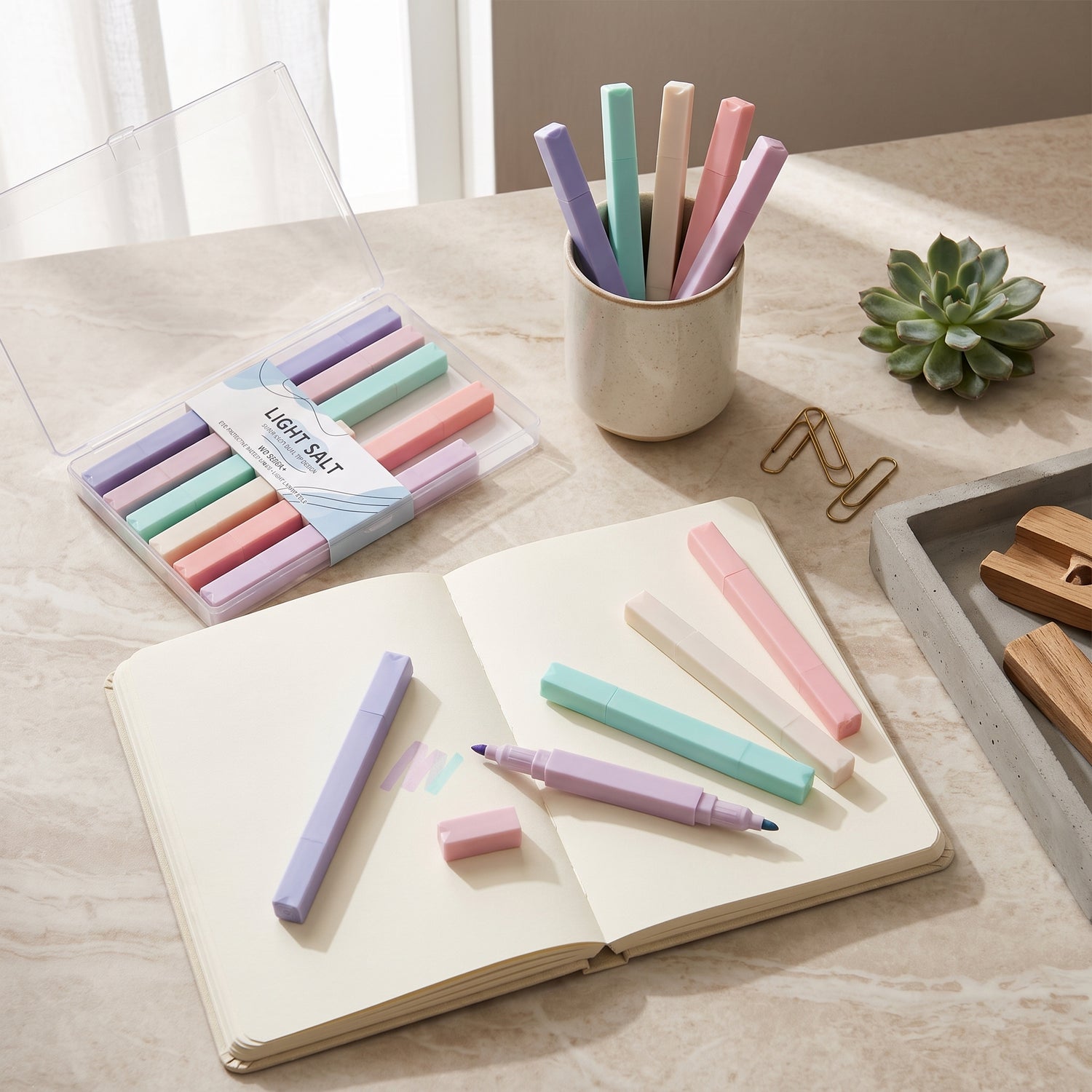 Pastel highlighters styling